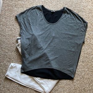Express Gray and Black Tee